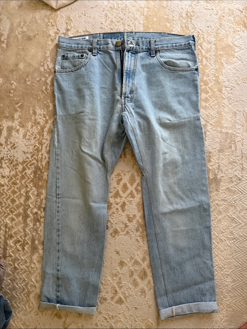 One Teaspoon Light Blue Slim Straight Jeans
